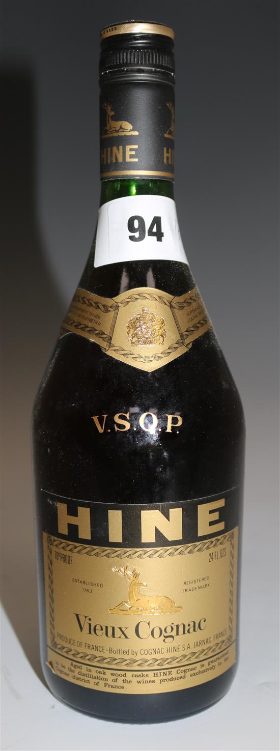 One bottle of Hine VSOP Cognac